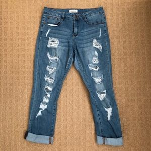 Ripped denim jeans size: 11